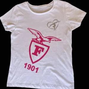 Space Sport Shop Tutto-T-shirt cotone ginnastica artistica da bambina Royal-bianco